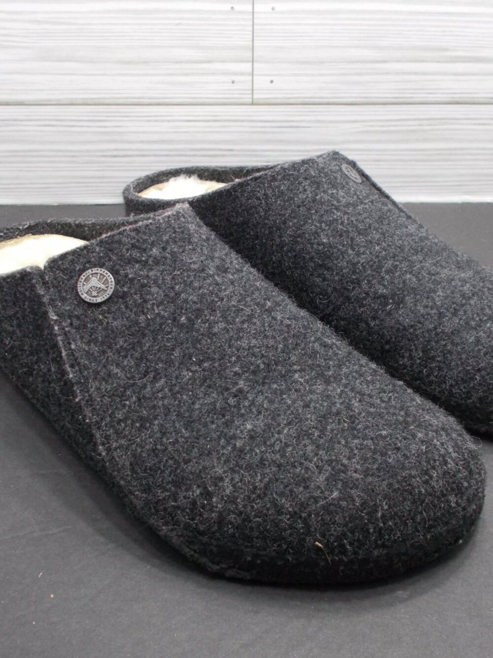 Birkenstock Zermatt Wool Felt Mules Wool Shearling Inserts Women's 9/40